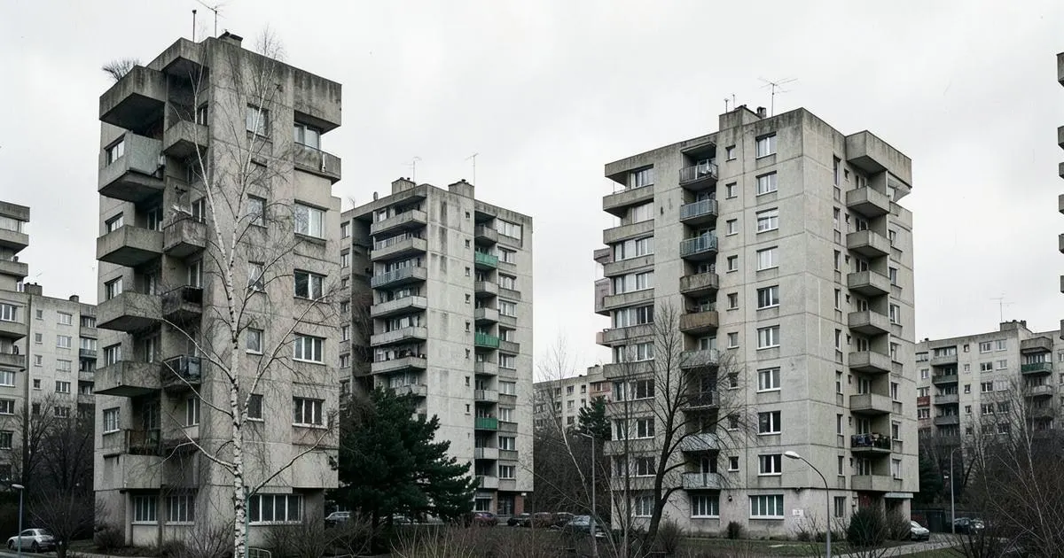 Immeubles collectifs des quartiers périphériques à Le Mans